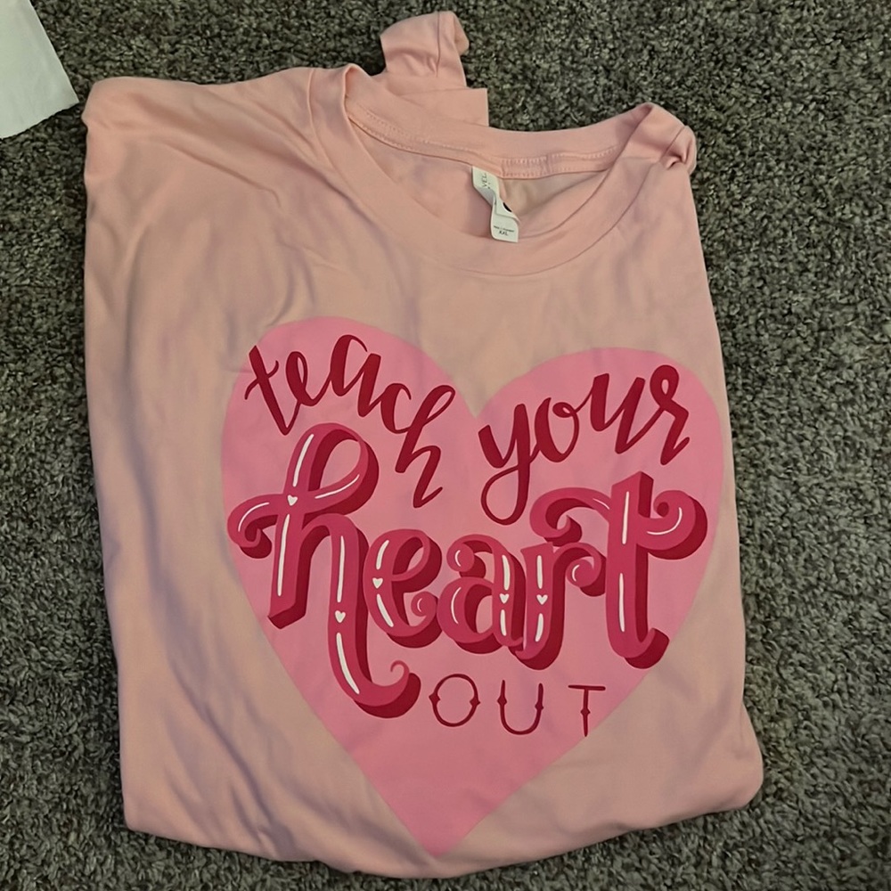 Teacher tee! Size XXL never worn. Next level brand!